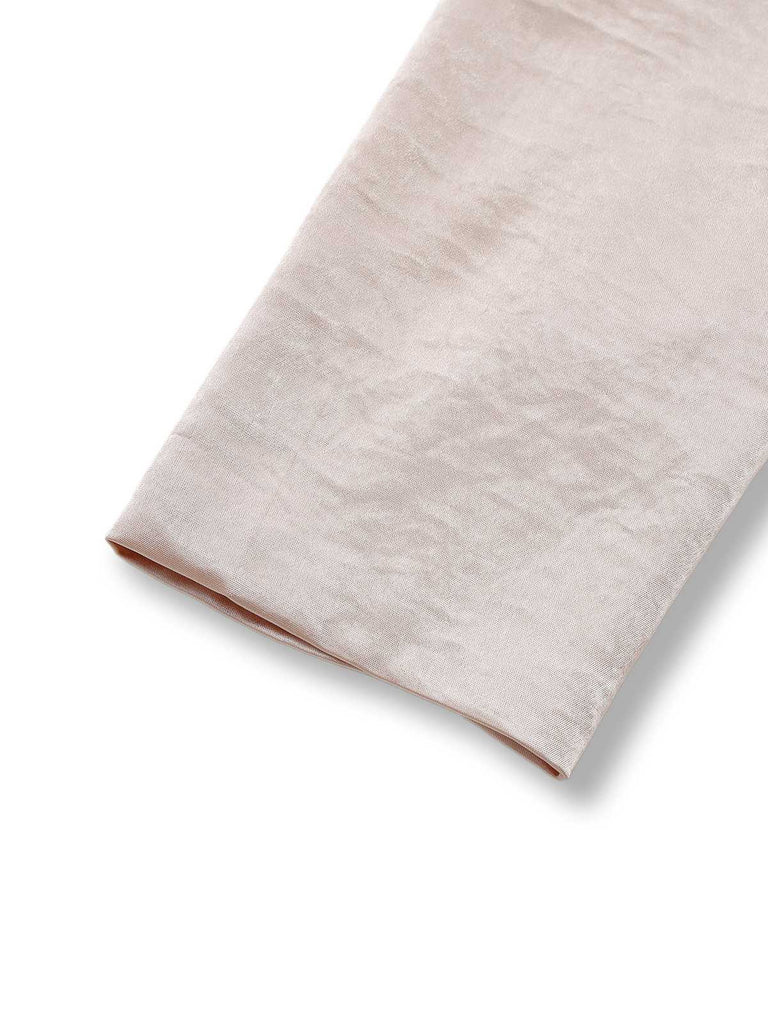 [Pre-Sale] Champagne 1950s Pearl Chain Satin Cropped Jacket