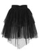 [Pre-Sale] 2PCS Black 1960s Sequin Halter Dress & Mesh Skirt