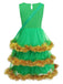 Green 1950s Christmas Tree Tiered Dress Set