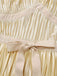[Pre-Sale] [Plus Size] Champagne Gold 1940s Bow Halter Pleated Dress