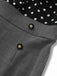 [Pre-Sale] Black 1950s Polka Dot Patchwork Tie Neck Jumpsuit