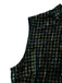 [Pre-Sale] Green 1960s Houndstooth Gold Glitter Velvet Dress