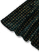 [Pre-Sale] Green 1960s Houndstooth Gold Glitter Velvet Dress