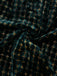 [Pre-Sale] Green 1960s Houndstooth Gold Glitter Velvet Dress
