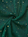[Pre-Sale] Green 1950s Glitter Shoulder Tie Ruched Dress