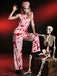 [Pre-Sale] Pink 1930s Lapel Halloween Blood Belted Jumpsuit