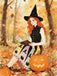 [Pre-Sale] 1950s Bowknot Halloween Witch Hat Potion Swing Dress