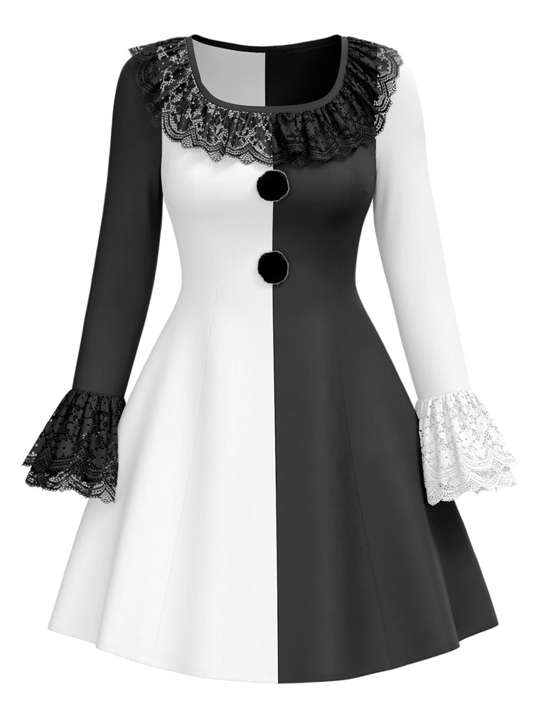 [Pre-Sale] 1960s Lace Ruffled Halloween Terrifier Costume Dress