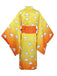 Yellow 1970s Agatsuma Zenitsu Kimono Cosplay Dress