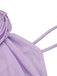 [Pre-Sale] Lavender 1960s 3D Flower Ruched Mesh Dress