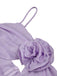 [Pre-Sale] Lavender 1960s 3D Flower Ruched Mesh Dress