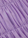 [Pre-Sale] Lavender 1960s 3D Flower Ruched Mesh Dress