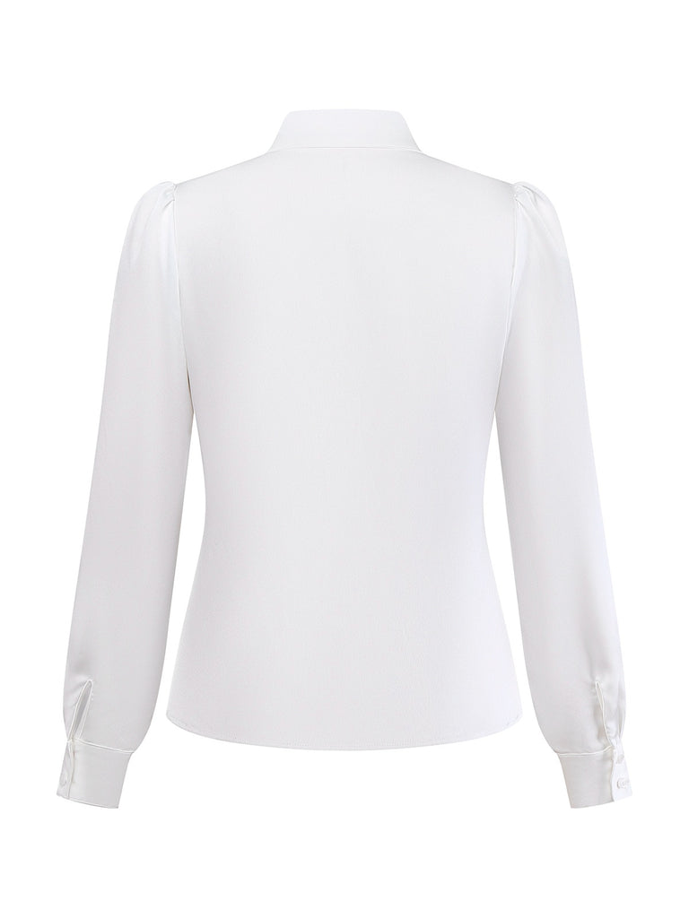 [Pre-Sale] 2PCS White & Black 1940s Blouse & Tartan Overall Pants