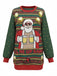 1950s Christmas Beer Santa Cheers Sweater