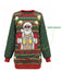 1950s Christmas Beer Santa Cheers Sweater