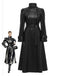 [Pre-Sale] Black 1970s PU Leather Trench Coat
