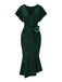 [Pre-Sale] Green 1930s Gingerbread Man Pom Pom Mermaid Dress