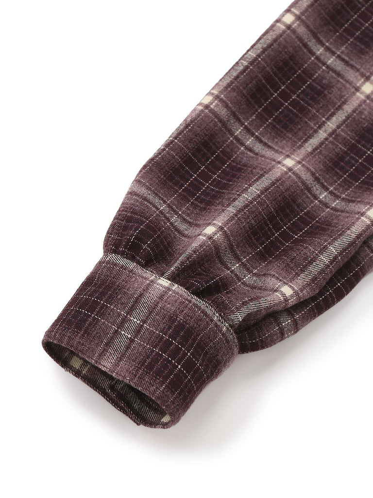 [Pre-Sale] Black 1940s Plaid Denim Patchwork Dress