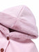 Pink 1950s Faux-Wool Hooded Button Coat