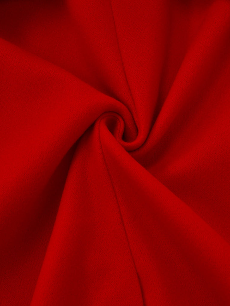 1950s Solid Double-Breasted Lapel Trench Coat