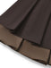 [Pre-Sale] Brown 1960s Preppy Layered Pleated Mini Skirt
