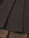 [Pre-Sale] Brown 1960s Preppy Layered Pleated Mini Skirt