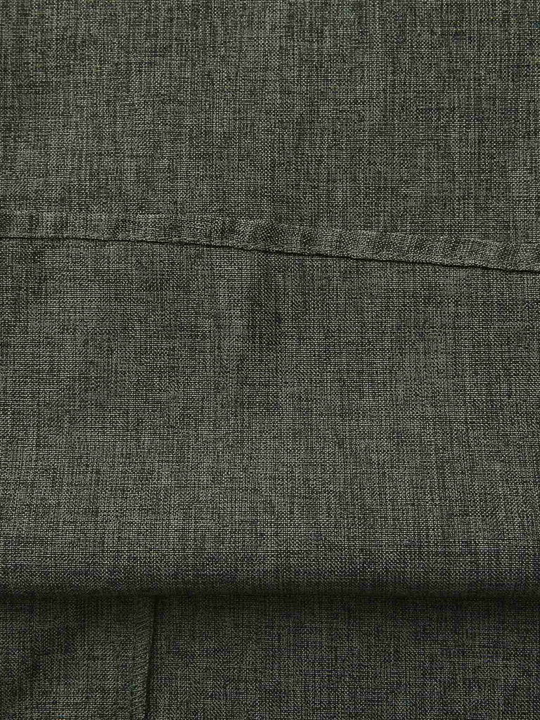 1940s Notched Collar Lantern Sleeve Button Dress