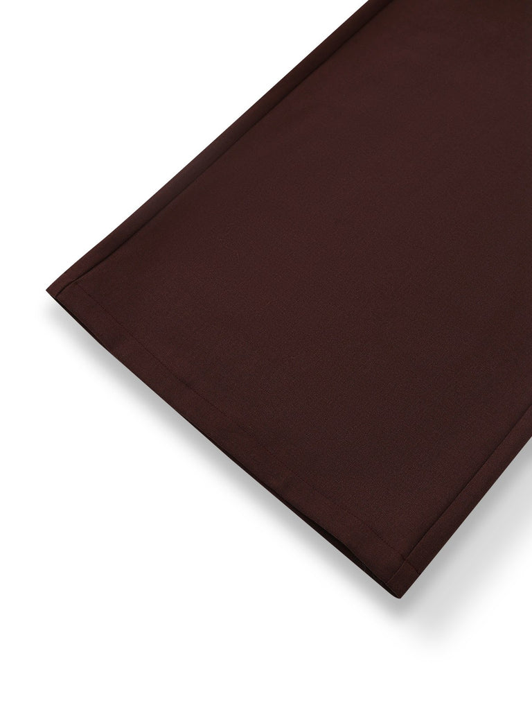 [Pre-Sale] Pink 1930s Colorblock Ruffled Irregular Lapel Jumpsuit