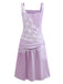 [Pre-Sale] Purple 1920s Floral Embroidered Mesh Satin Dress