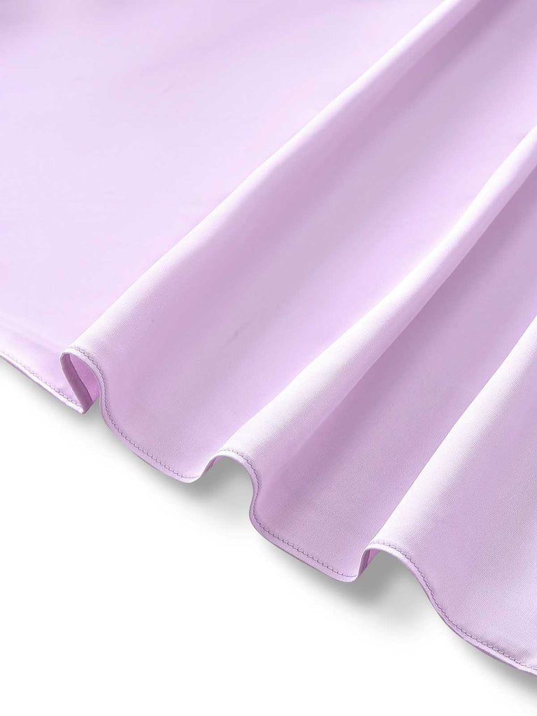 [Pre-Sale] Purple 1920s Floral Embroidered Mesh Satin Dress