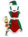 Red & Green 1960s Christmas Plush Trim Dress Set