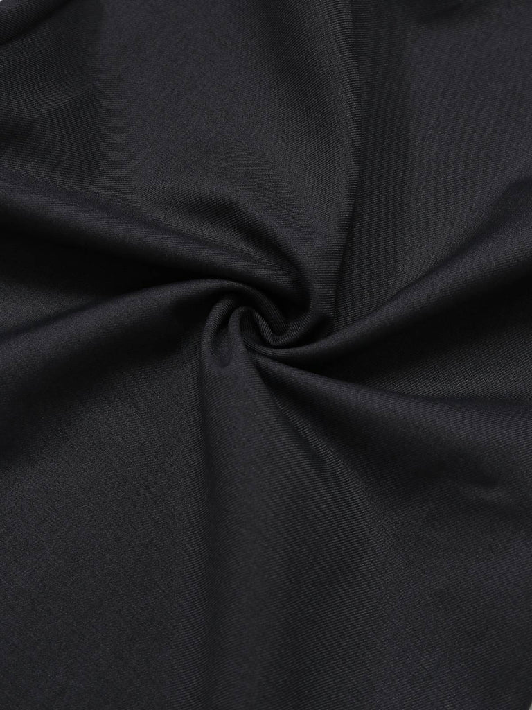 [Pre-Sale] Gray 1950s Faux Two-Piece Johnny Collar Puff Jumpsuit