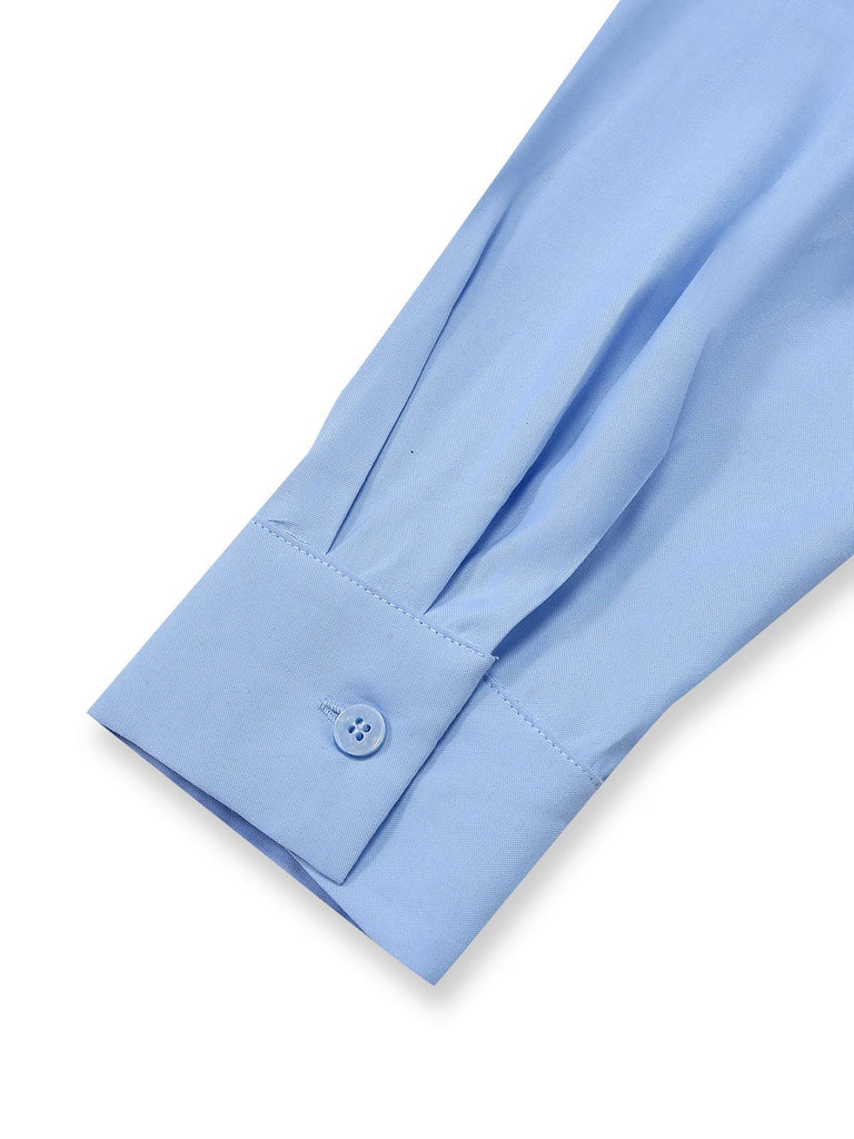 [Pre-Sale] Blue 1930s Bow Tie Belted Pencil Dress