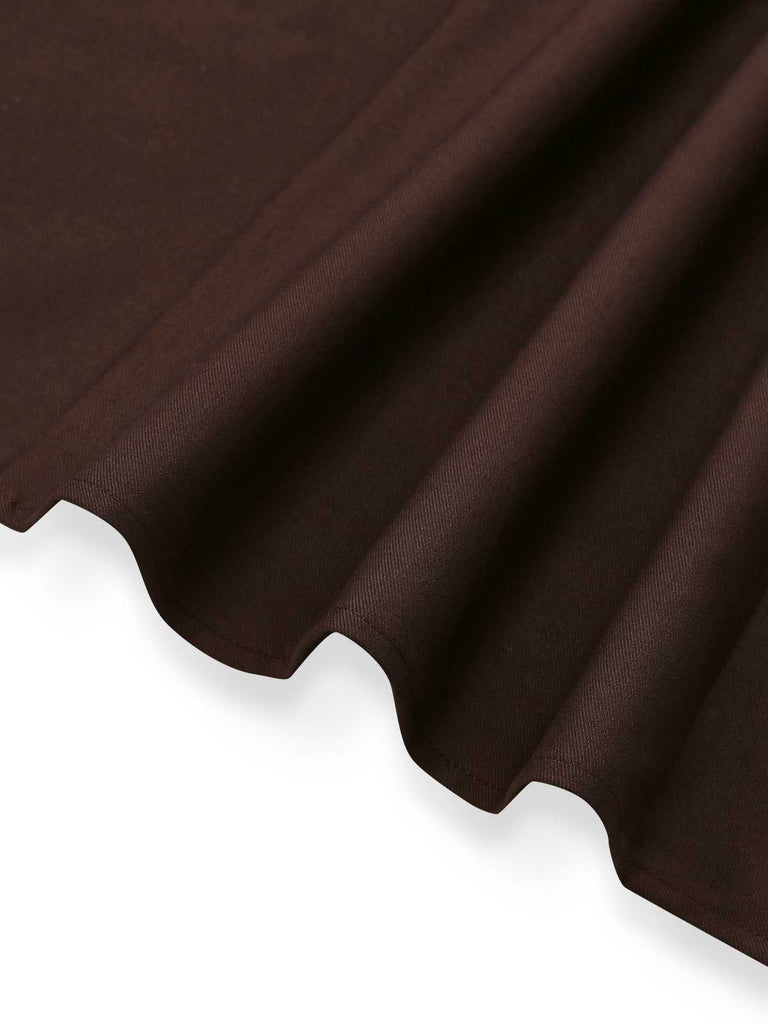 [Pre-Sale] 1930s V-Neck Colorblock Button Slit Mermaid Dress