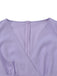 [Pre-Sale] Lavender 1960s Shimmer V-Neck Cap Sleeve Pleated Dress