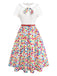 [Pre-Sale] 1950s Colorful Polka Dot Bow Dress