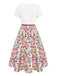 [Pre-Sale] 1950s Colorful Polka Dot Bow Dress
