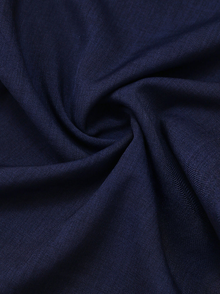 [Pre-Sale] Dark Blue 1940s Halter Cowl Neck Plaid Jumpsuit