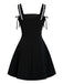 [Pre-Sale] Black 1960s Bow Pearls Ruffled 3D Tulip Dress