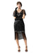 1920s Sequin Beads Fringed Charleston Dress