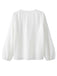 [Pre-Sale] 2PCS White 1960s Chiffon Ruffle Blouse & Suspender Pants