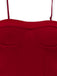 Deep Red 1980s Faux Fur Dress 3