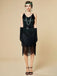 1920s Sequin Fringe Spaghetti Strap Flapper Dress