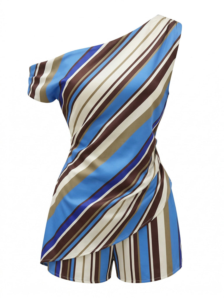 Blue 1940s 2PCS