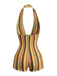 Pat 1950s Vintage Halter V Neck Jumpsuit 3