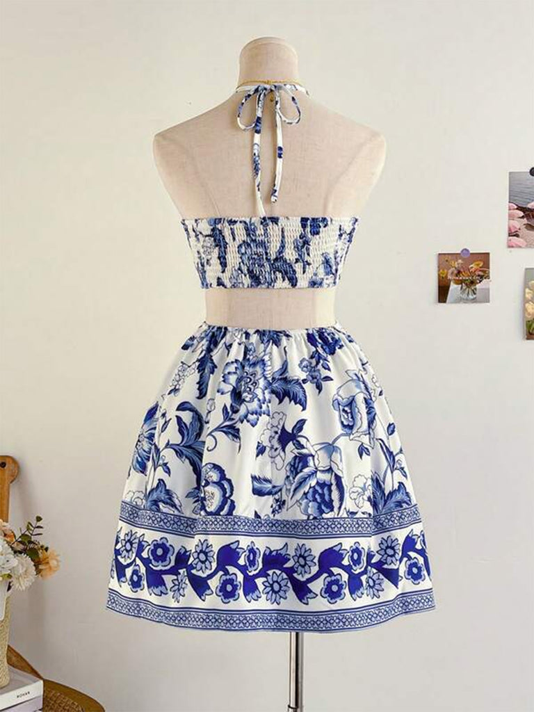 1950s halter dress pattern 1950s Halter Dress Sewing Pattern: Back Wrap Style (bust 34, Hip 37) (digital Download)