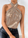 1960s Halter Sequin Vintage Classic Top 3