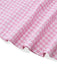 Pink 1950s Vintage Plaid V Neck Dress 6
