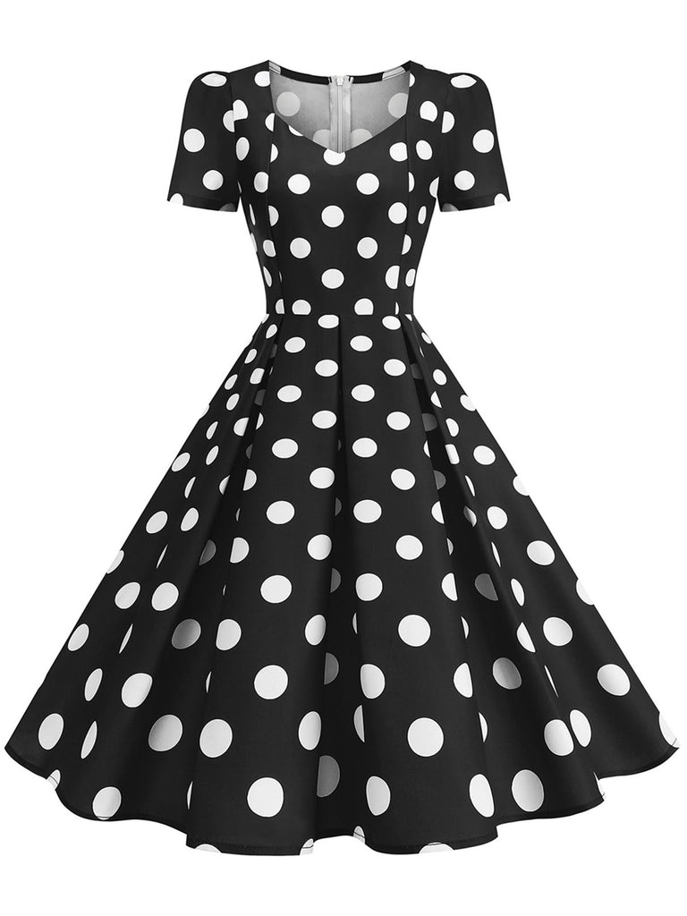 1950s Short Sleeve Sweetheart Neck Rose Swing Dress, vintage dress, retro fashion, rockabilly, pin-up fashion - perfect for women who love vintage and retro fashion