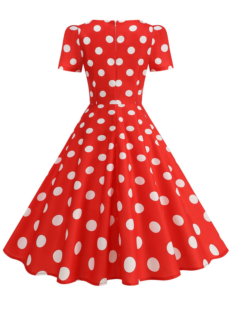 1950s Short Sleeve Sweetheart Neck Rose Swing Dress, vintage dress, retro fashion, rockabilly, pin-up fashion - perfect for women who love vintage and retro fashion